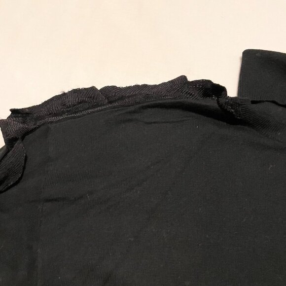 Michael Kors Womens Size Small Long Sleeve Turtleneck Ruffled Sleeves Sweater - Picture 12 of 16